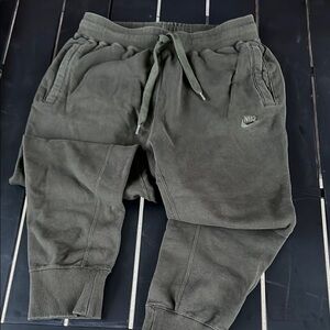 Nike Green Joggers with Drawstring Waistband